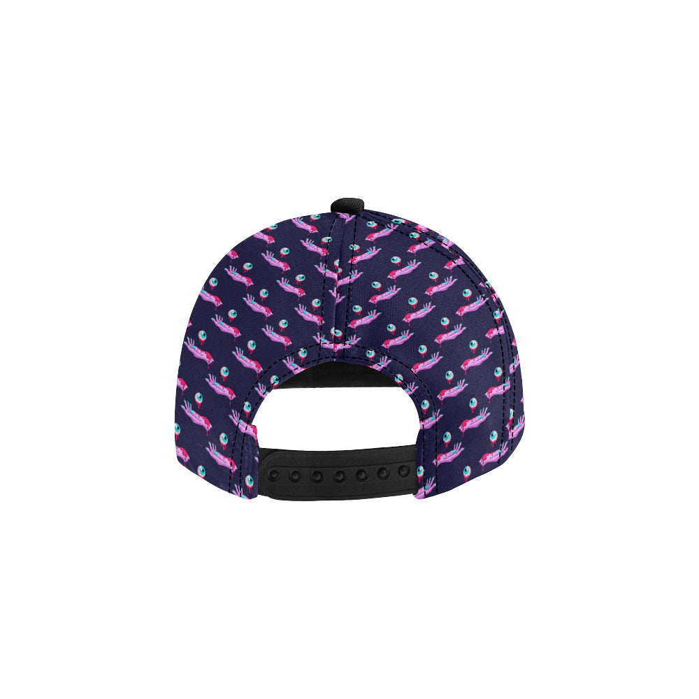 Zombie Pink Hand Design Pattern Print Snapback Cap