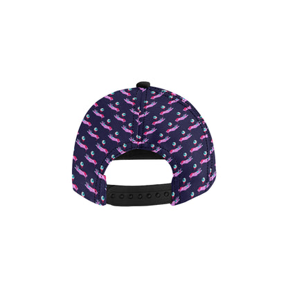 Zombie Pink Hand Design Pattern Print Snapback Cap