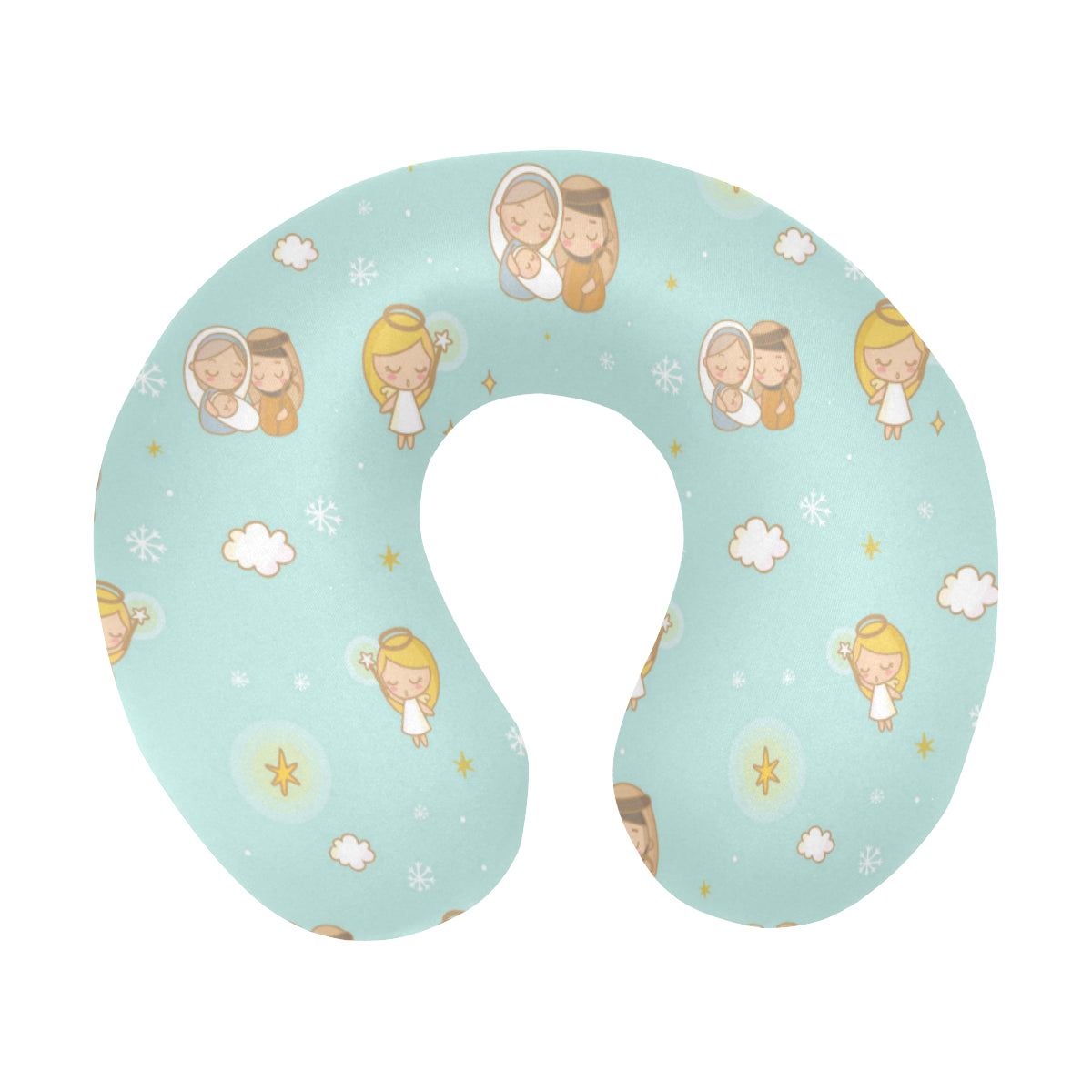 Christian Pattern Print Design 01 U-Shaped Travel Neck Pillow