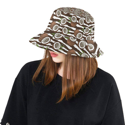 Coconut Pattern Print Design CN04 Unisex Bucket Hat