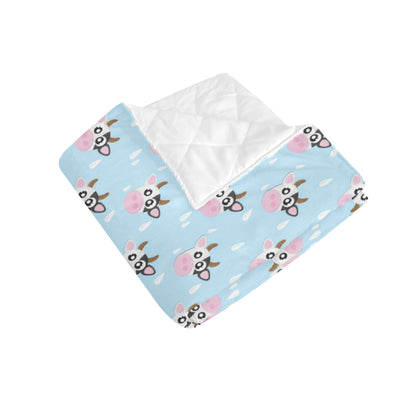 Cow Pattern Print Design 07 Premium Quilt