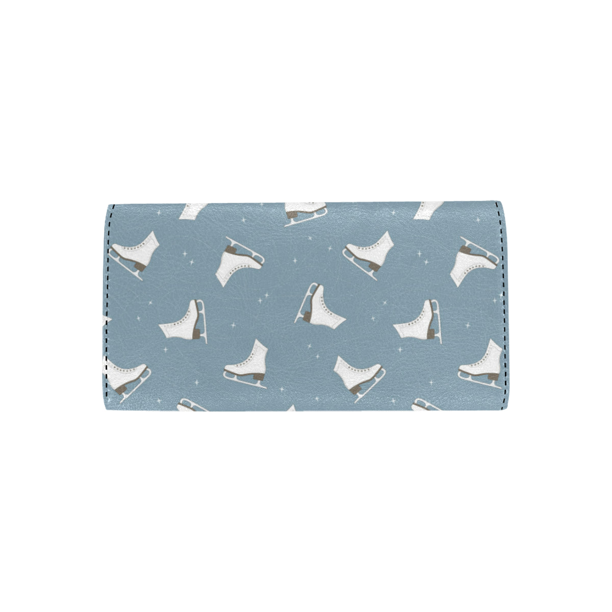 Ice Skate Pattern Print Design 02 Women's Trifold Wallet