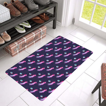 Zombie Pink Hand Design Pattern Print Rubber Doormat