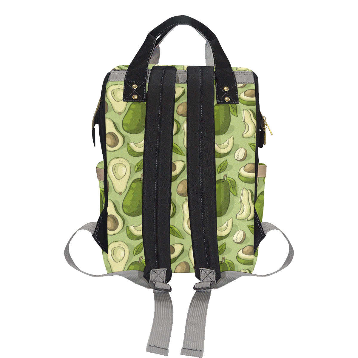 Avocado Pattern Print Design AC03 Diaper Bag Backpack