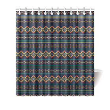Southwest American Design Themed Print Shower Curtain