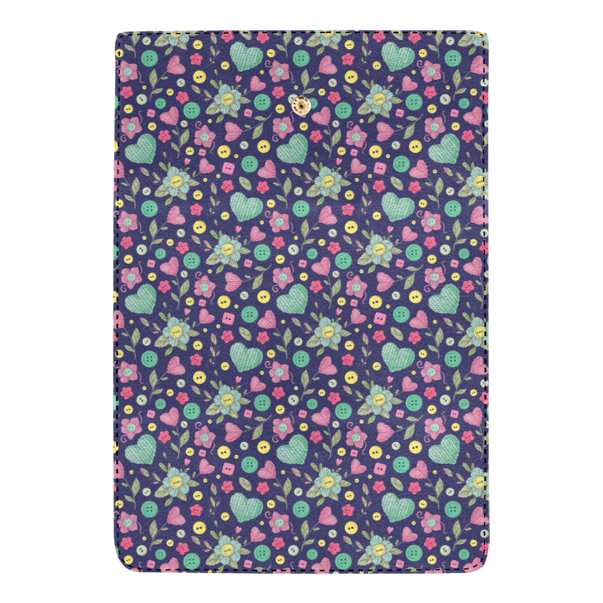 Crochet Pattern Print Design 02 Women's Trifold Wallet