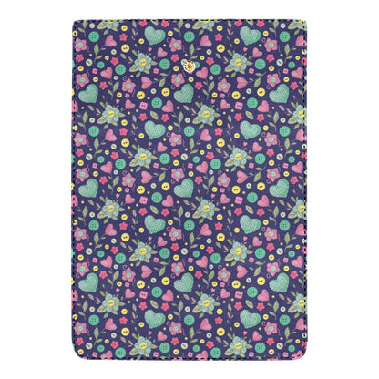 Crochet Pattern Print Design 02 Women's Trifold Wallet