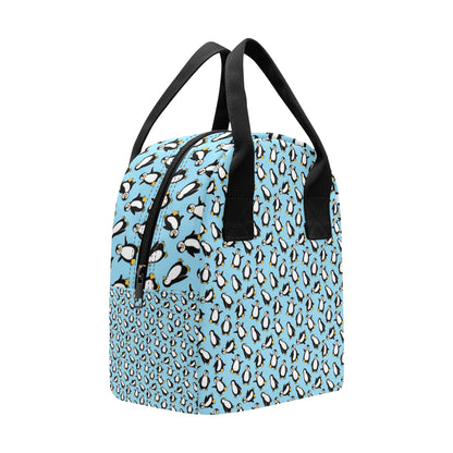 Penguin Happy Print Insulated Lunch Bag