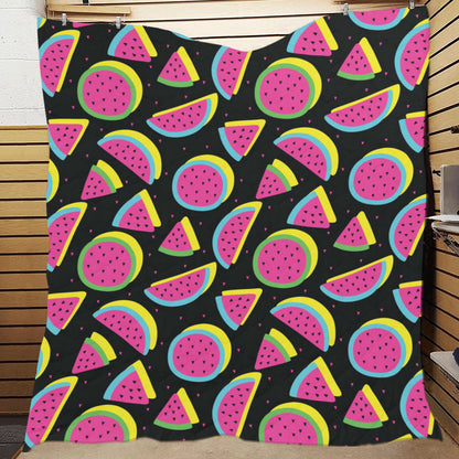 Watermelon Pattern Print Design WM07 Premium Quilt