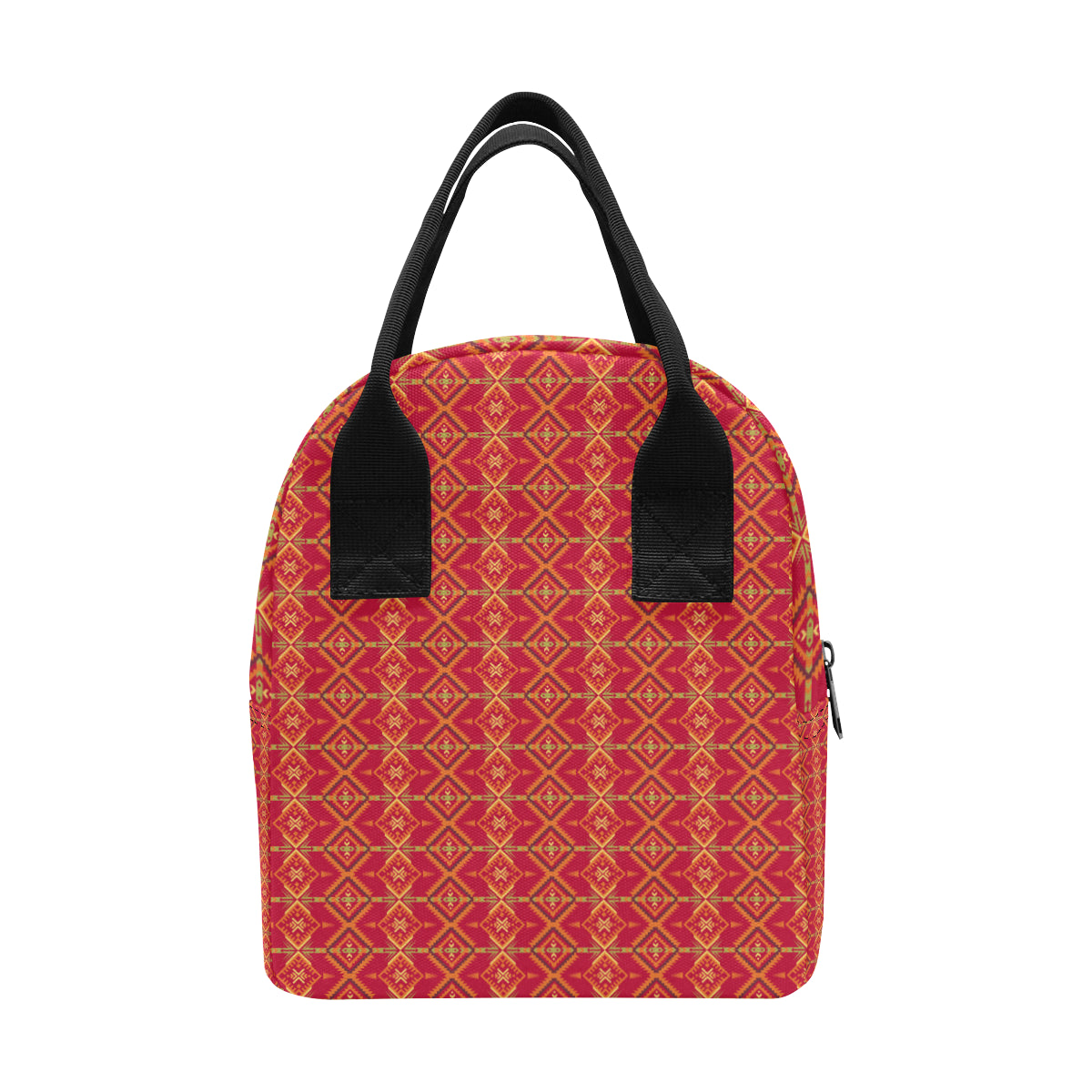 Southwest Aztec Design Themed Print Insulated Lunch Bag