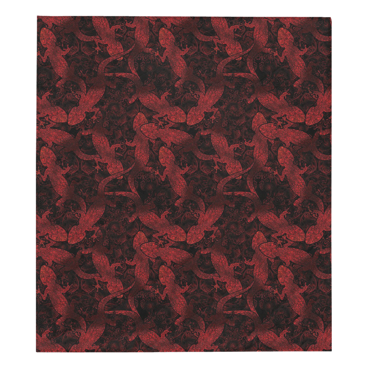 Gecko Pattern Print Design 04 Premium Quilt
