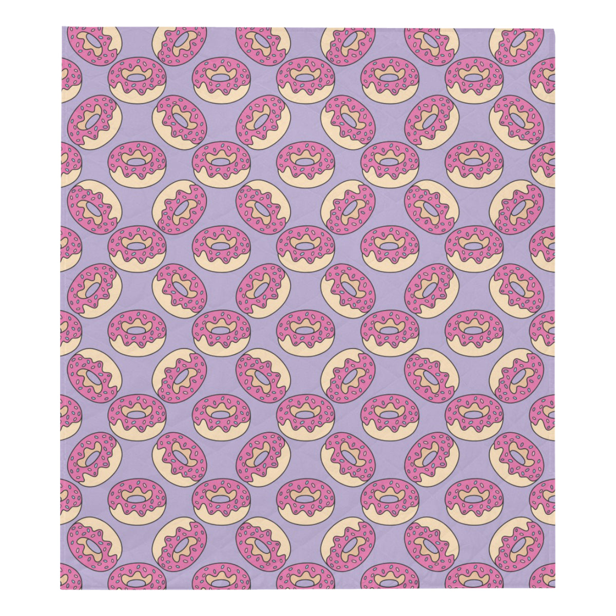 Donut Pattern Print Design DN015 Premium Quilt
