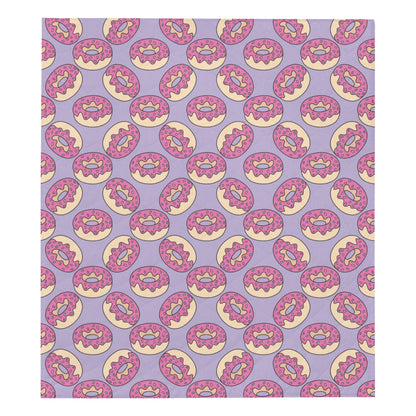 Donut Pattern Print Design DN015 Premium Quilt