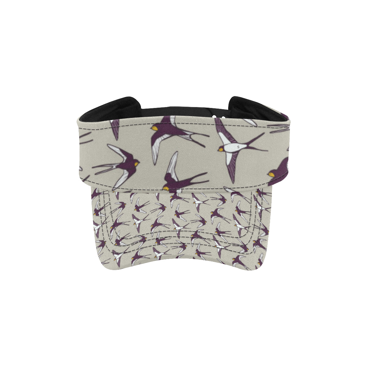 Swallow Bird Pattern Print Design 03 Unisex Sun Visor