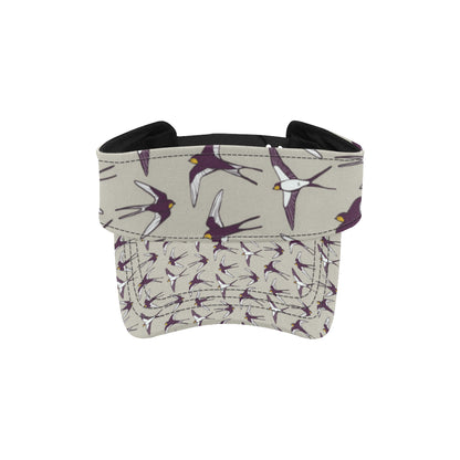 Swallow Bird Pattern Print Design 03 Unisex Sun Visor