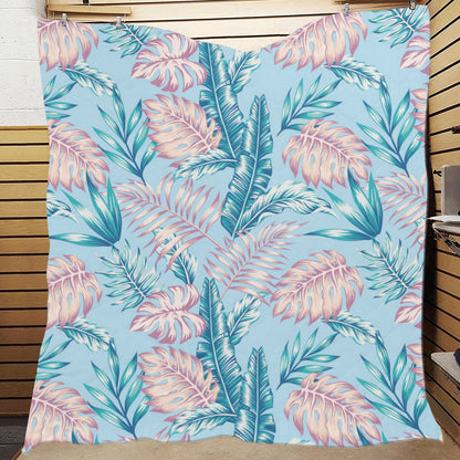 Tropical Flower Pattern Print Design TF01 Premium Quilt