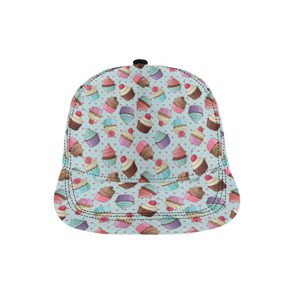 Cupcakes Fancy Heart Print Pattern Snapback Cap