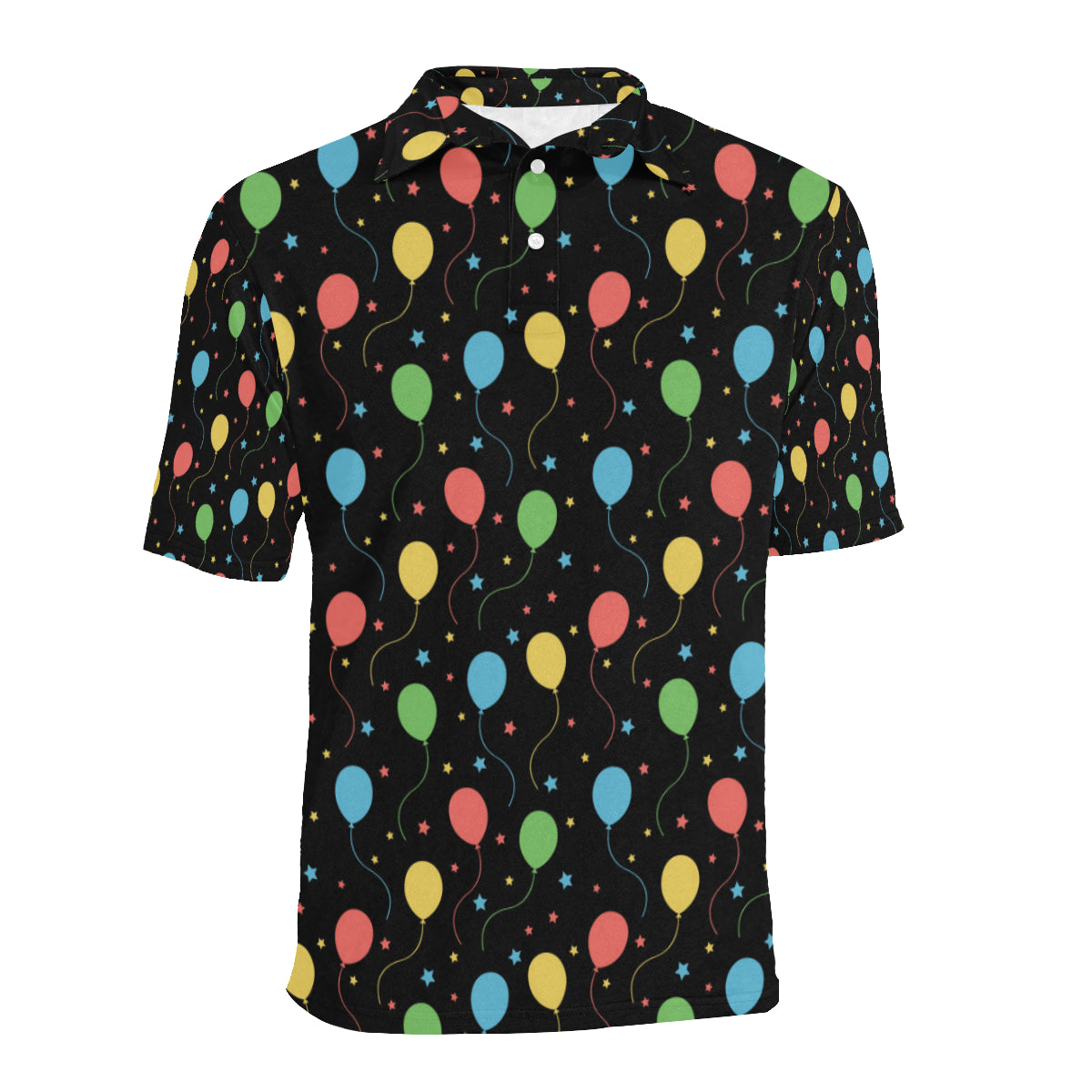 Ballon Colorful Pattern Print Design 04 Men Polo Shirt