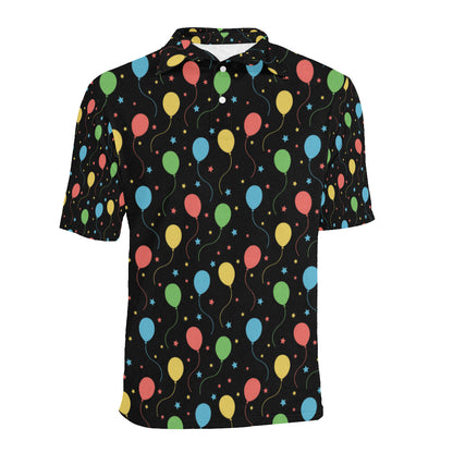 Ballon Colorful Pattern Print Design 04 Men Polo Shirt