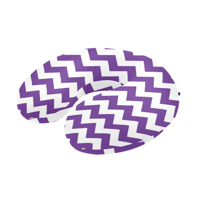 Chevron Purple Pattern Print Design 03 U-Shaped Travel Neck Pillow