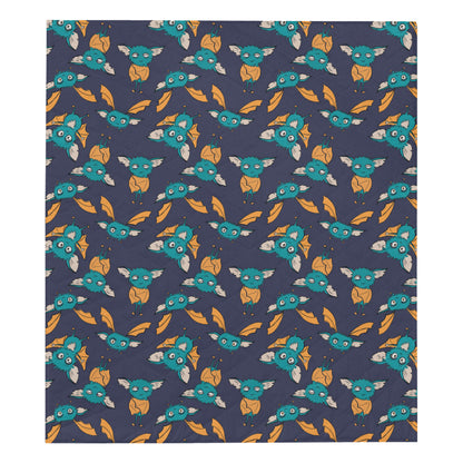 Bat Pattern Print Design 07 Premium Quilt