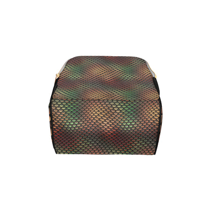 Snake Skin Colorful Print Diaper Bag Backpack