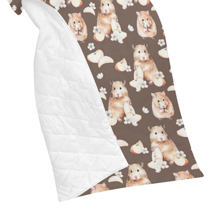 Hamster Pattern Print Design 03 Premium Quilt