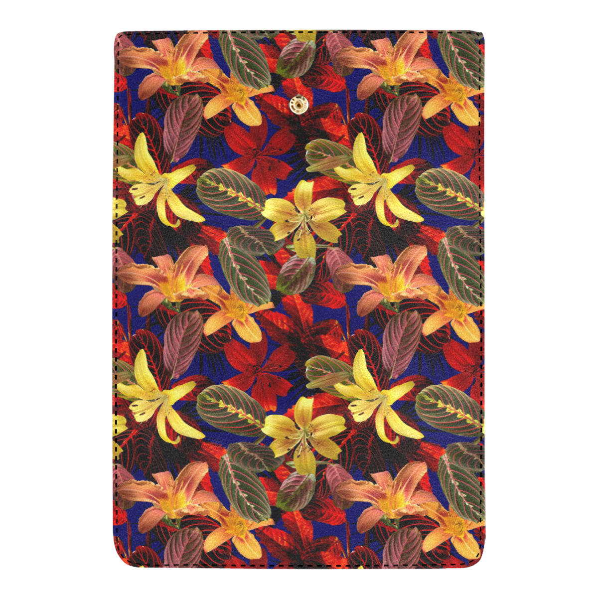 Lily Pattern Print Design LY014 Women's Trifold Wallet