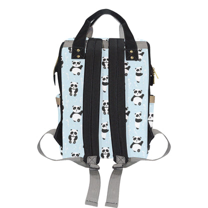 Panda Pattern Print Design A01 Diaper Bag Backpack