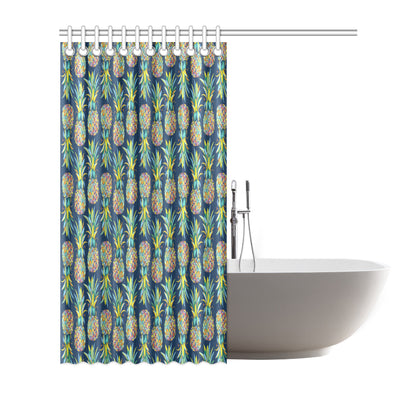Pineapple Color Art Shower Curtain