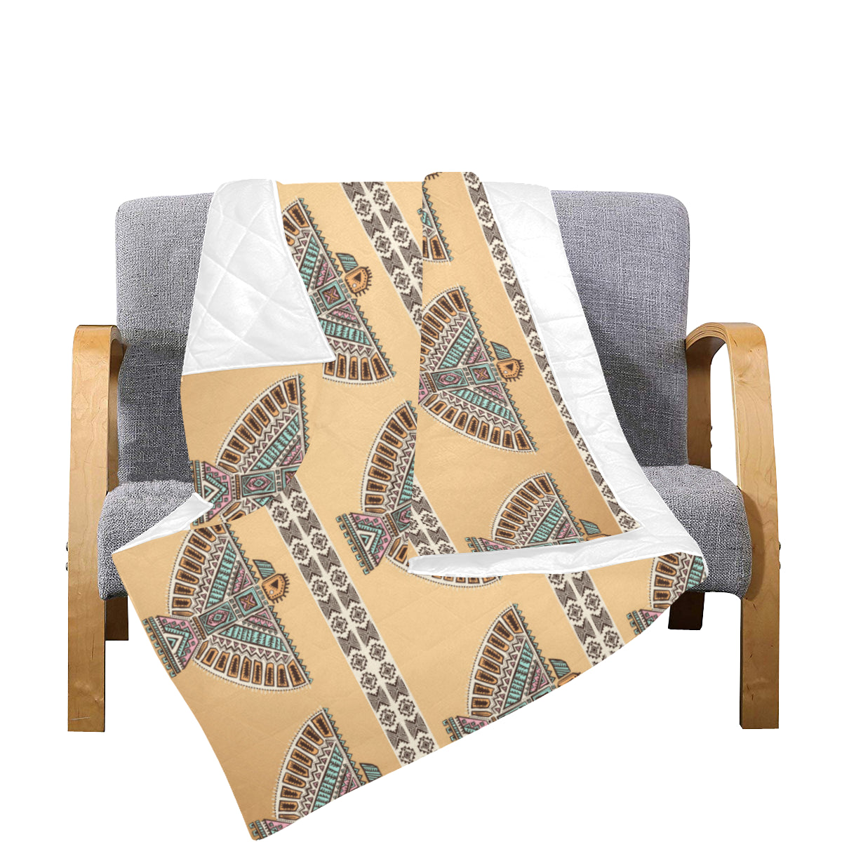 Native American Eagle Pattern Premium Quilt