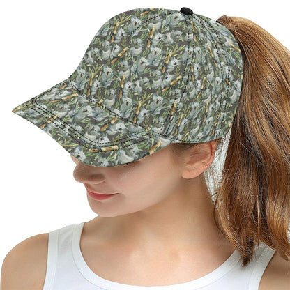 Koala Pattern Design Print Snapback Cap