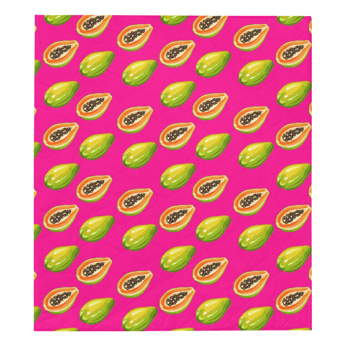 Papaya Pattern Print Design PP02 Premium Quilt