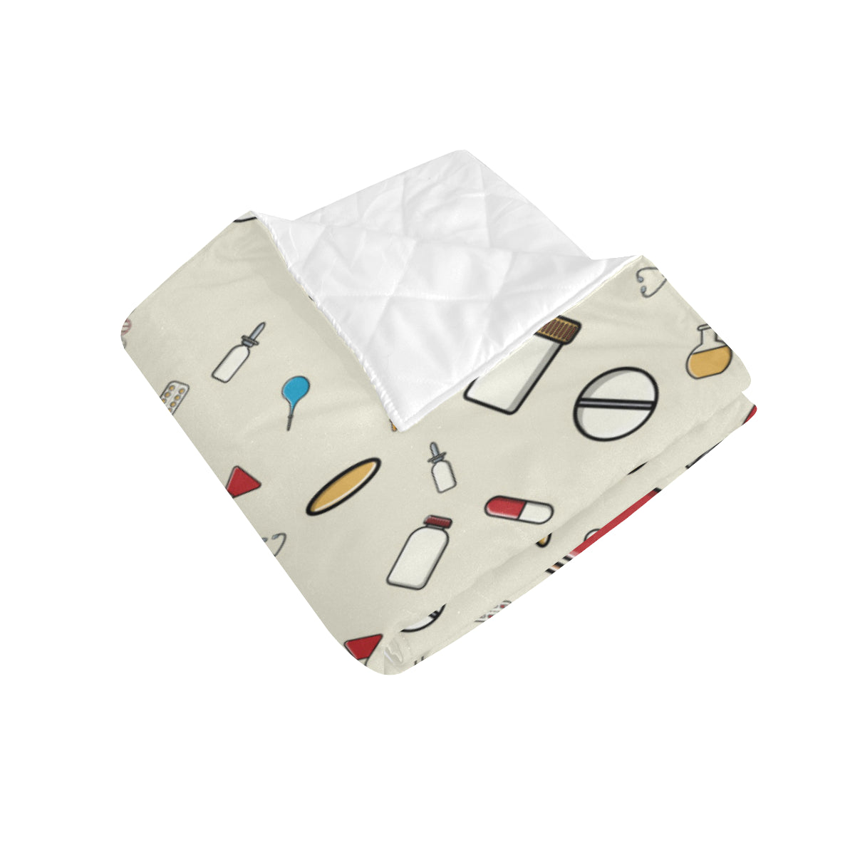 Nurse Pattern Print Design A04 Premium Quilt