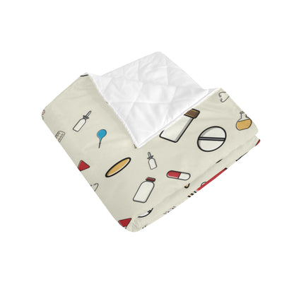 Nurse Pattern Print Design A04 Premium Quilt