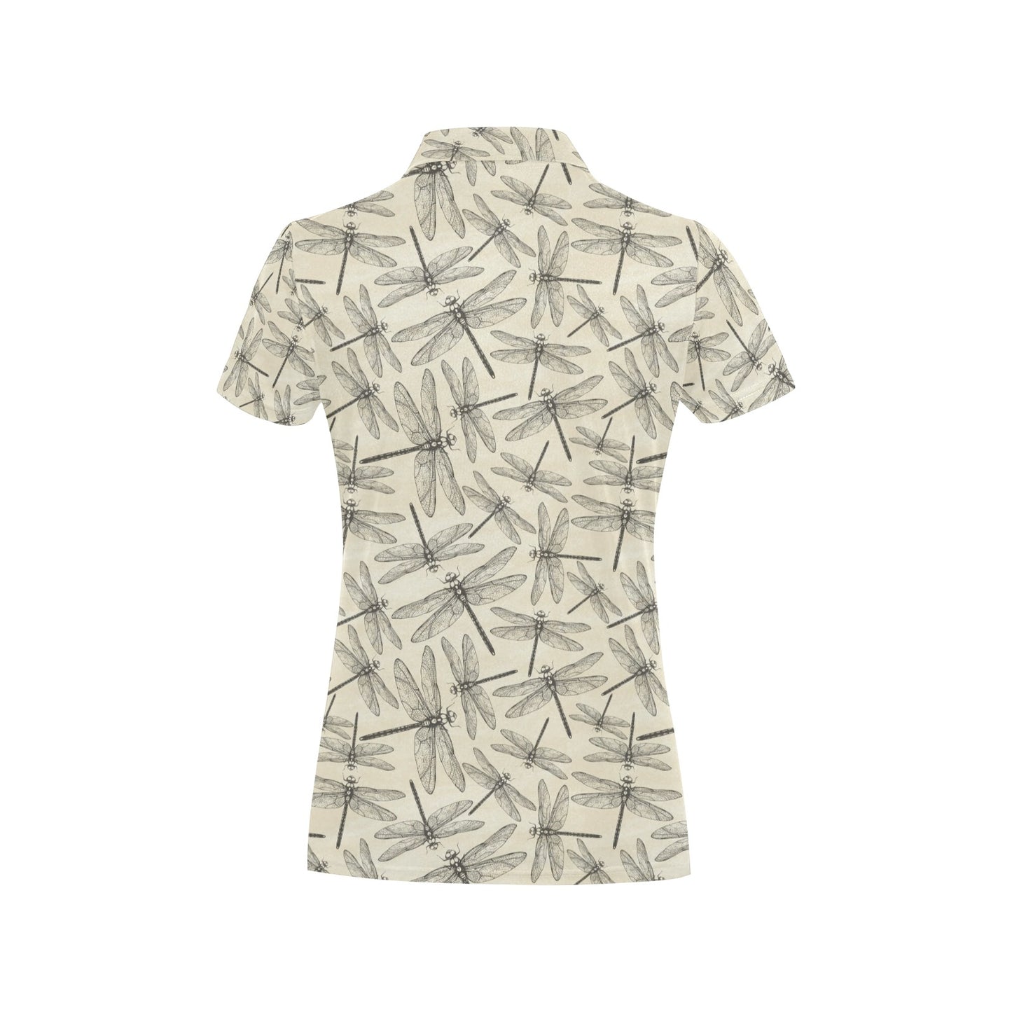 Dragonfly Print Design LKS402 Women's Polo Shirt