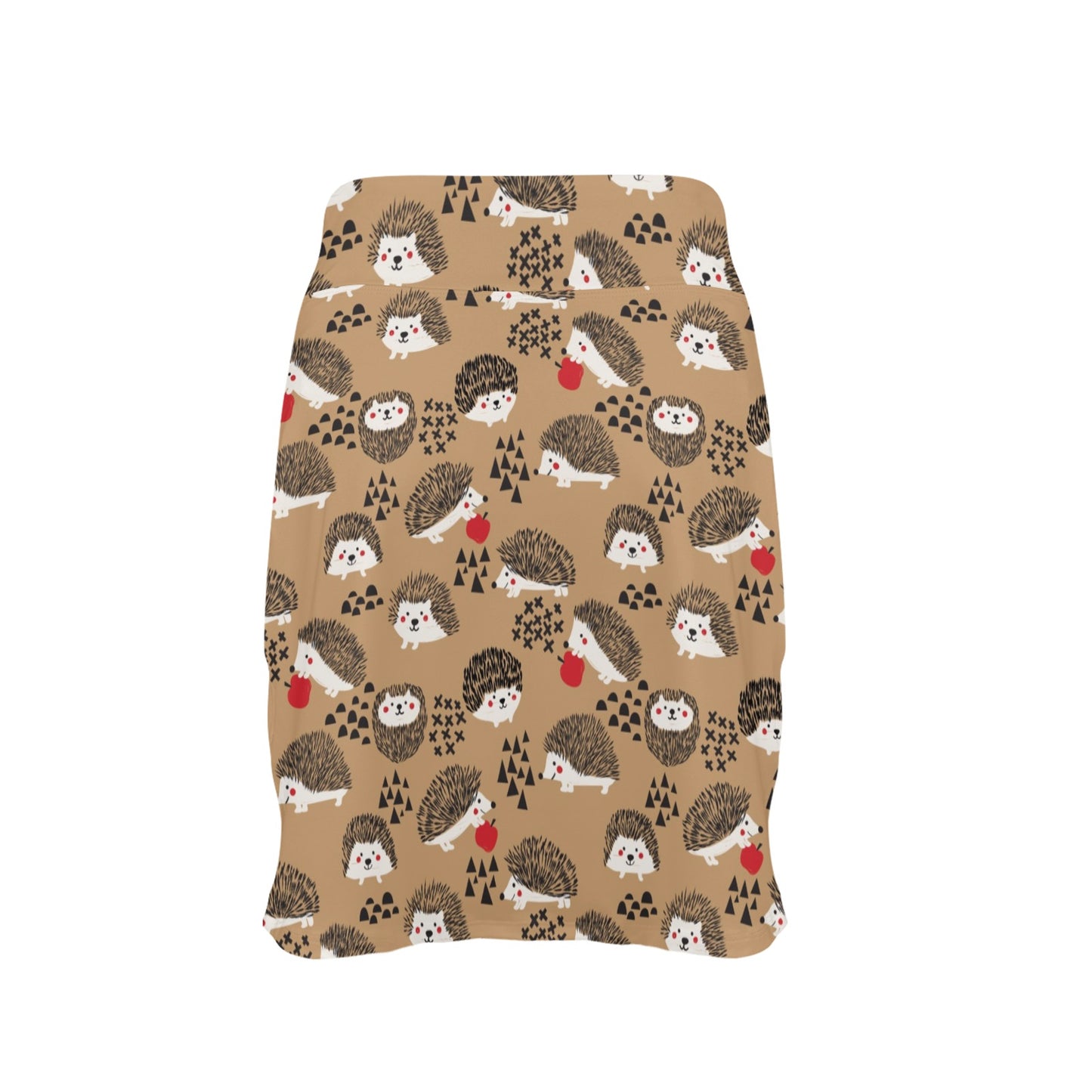 Hedgehog Print Design LKS403 17" Golf & Pickleball Skort with Pockets