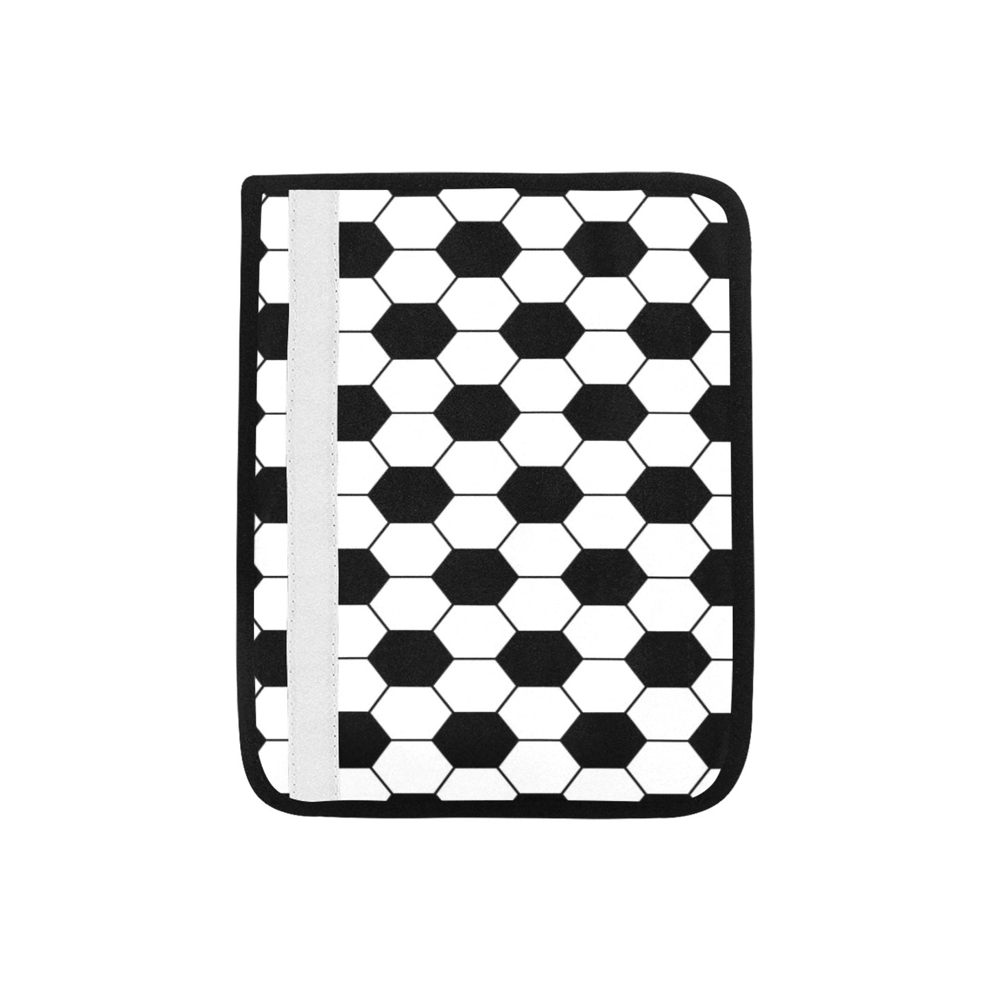 Soccer Ball Texture Print Design LKS303 Car Seat Belt Cover