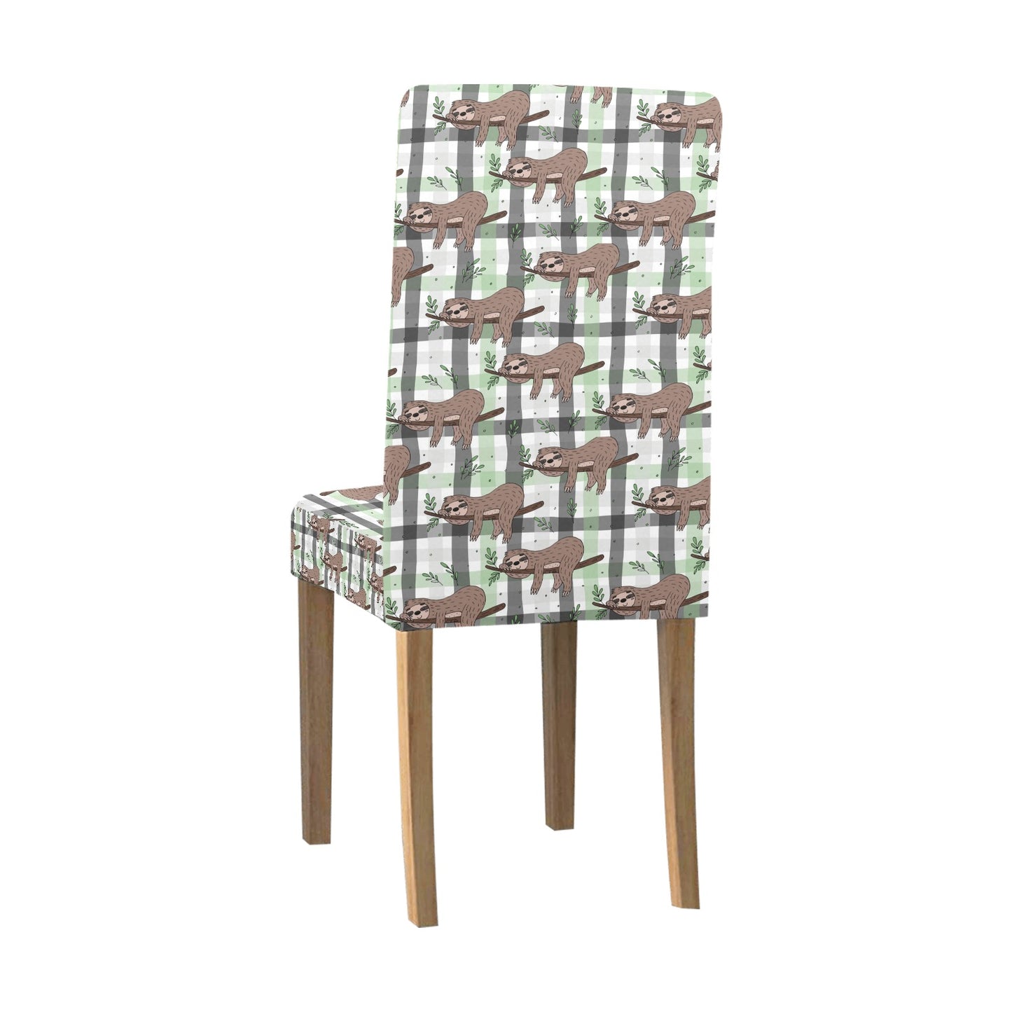Sloth Print Design LKS301 Dining Chair Slipcover