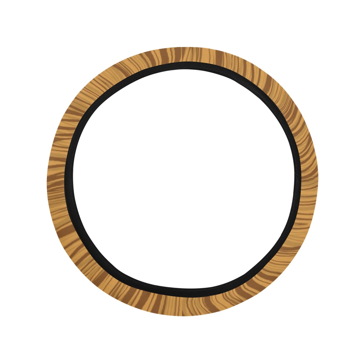 Wood Texture Print Design LKS301 Steering Wheel Cover with Elastic Edge
