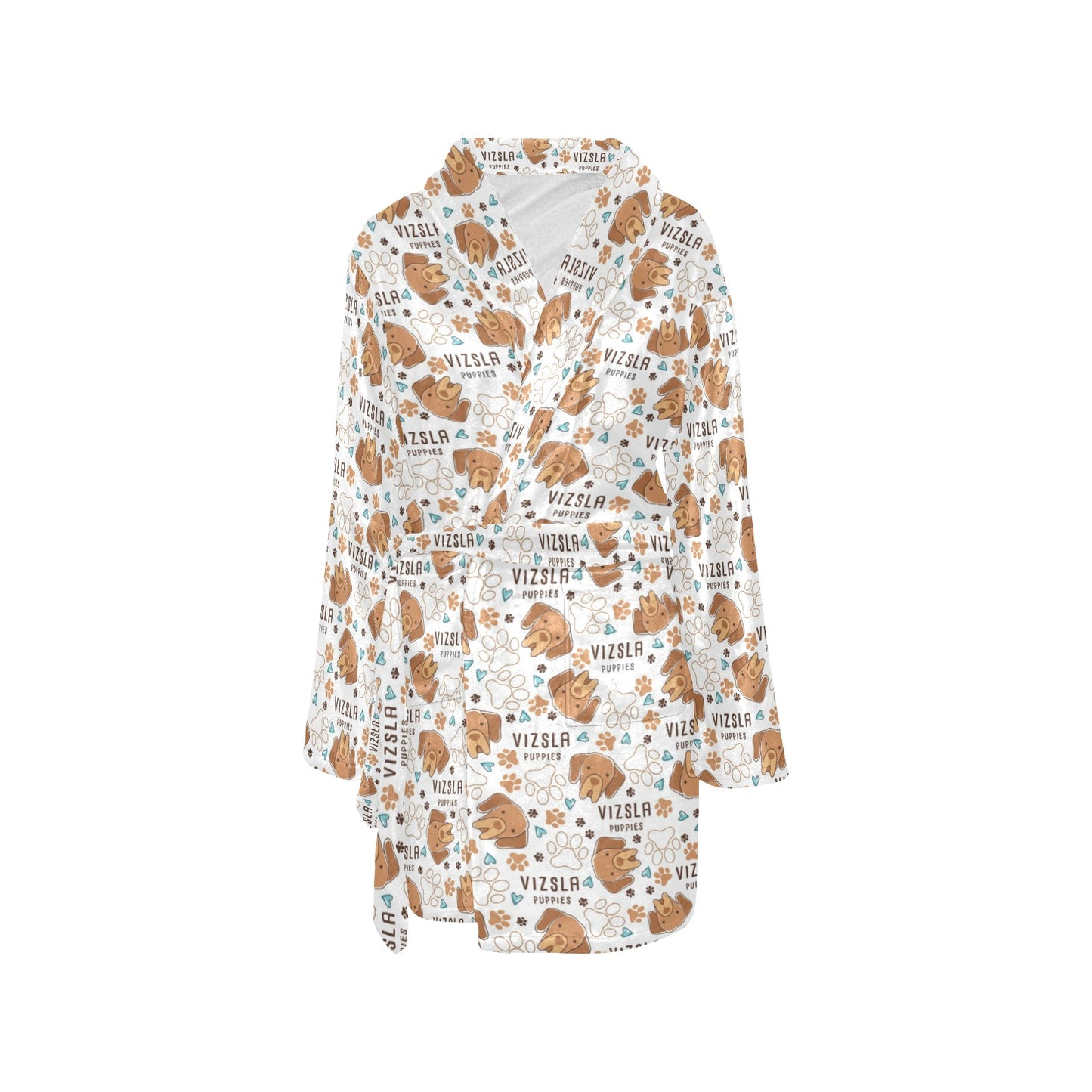 Vizslas Print Design LKS301 Women's Fleece Robe