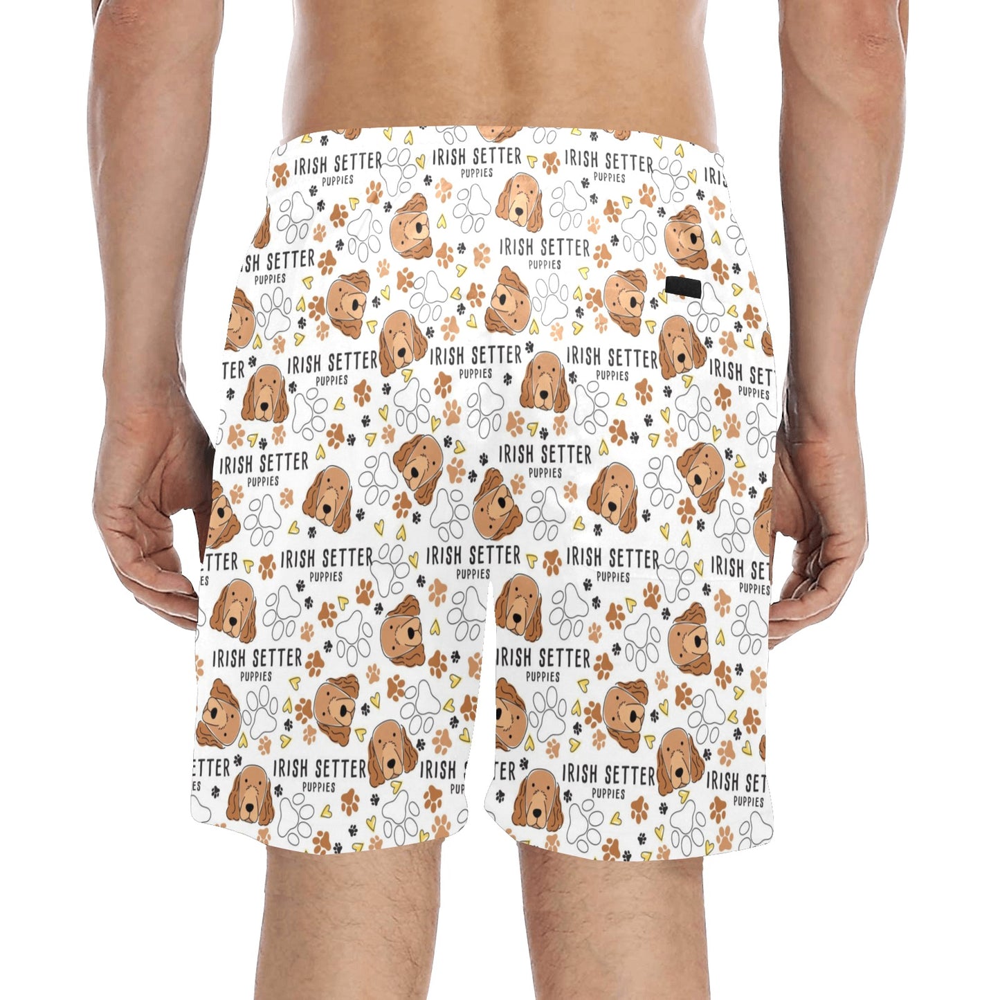 Setters Irish Print Design LKS301 Men's Swim Trunks Beach Shorts