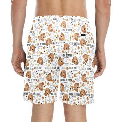 Setters Irish Print Design LKS301 Men's Swim Trunks Beach Shorts