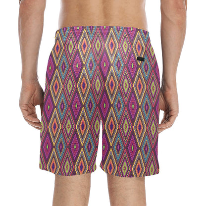 Southwestern Print Men's Swim Trunks Beach Shorts