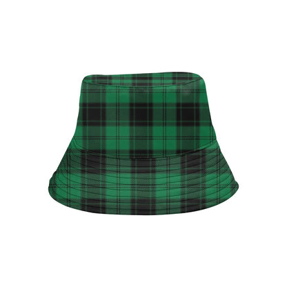 Tartan Green Print Design LKS302 Unisex Bucket Hat
