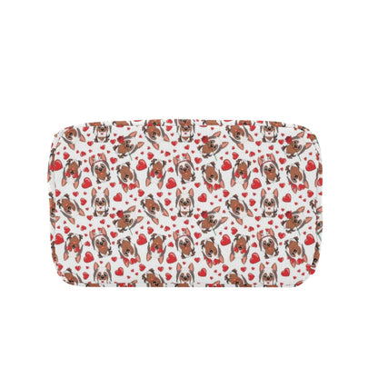 Silky Terriers Heart Print Design LKS302 Insulated Lunch Bag