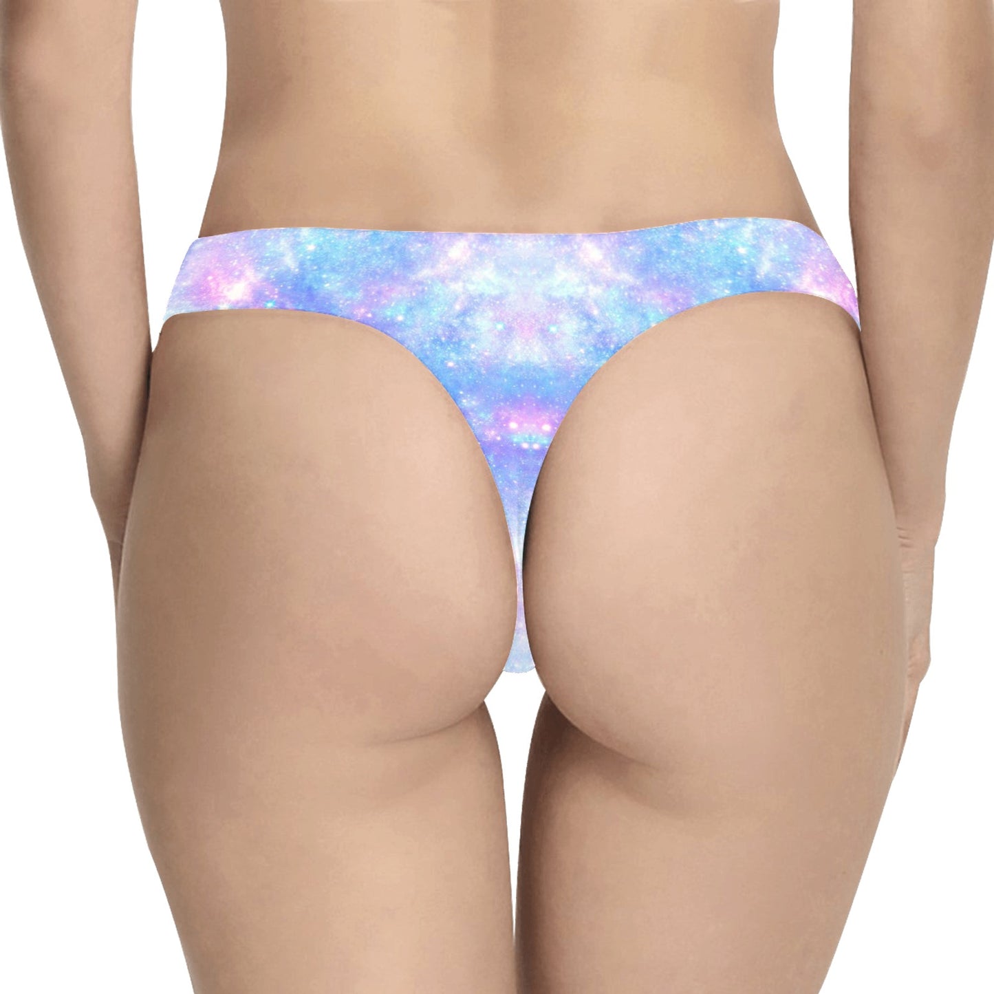 Galaxy Stardust Pastel Color Print Women's Thongs