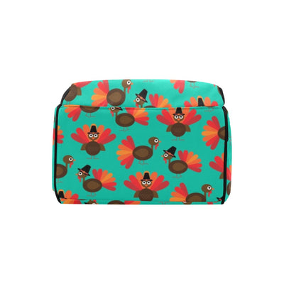 Turkey Print Design LKS402 Diaper Bag Backpack