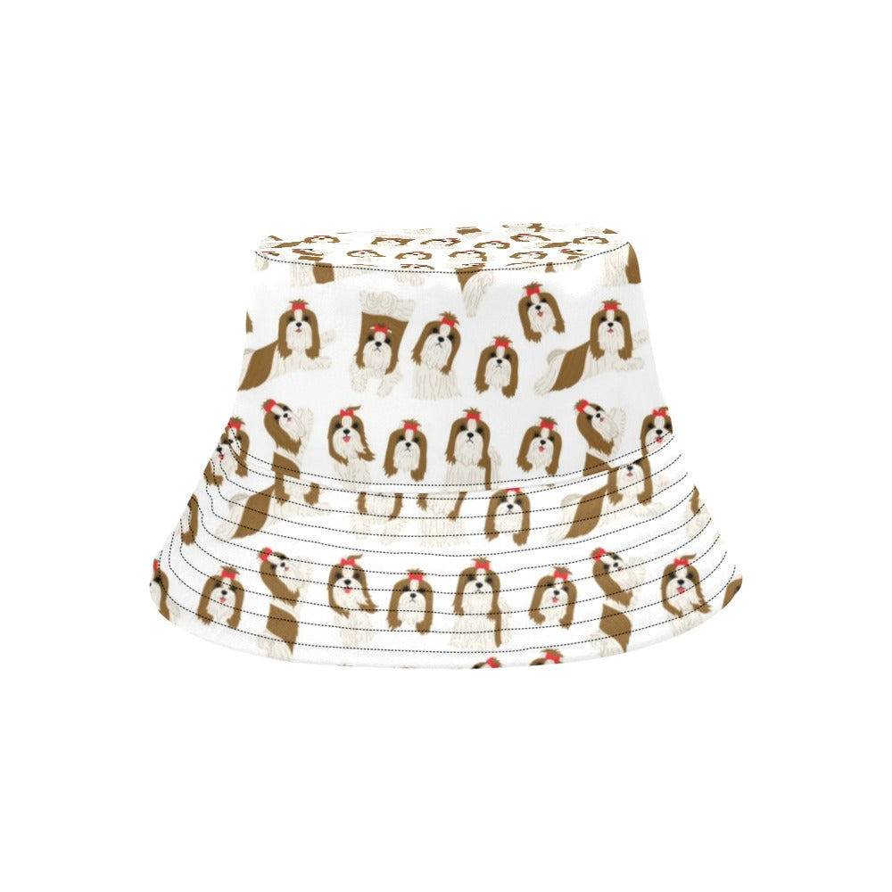 Shih Tzu Print Design LKS302 Unisex Bucket Hat