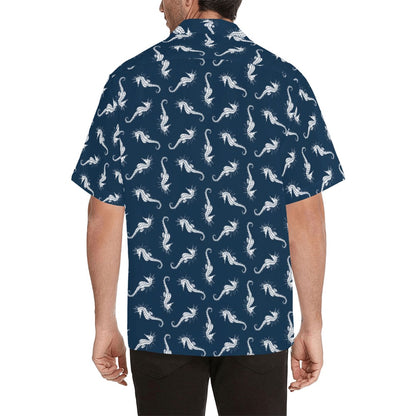 SeaHorse Print Design LKS402 Men's Men's Hawaiian Shirt